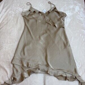 Aritzia Wilfred Botanical Satin Dress Size L